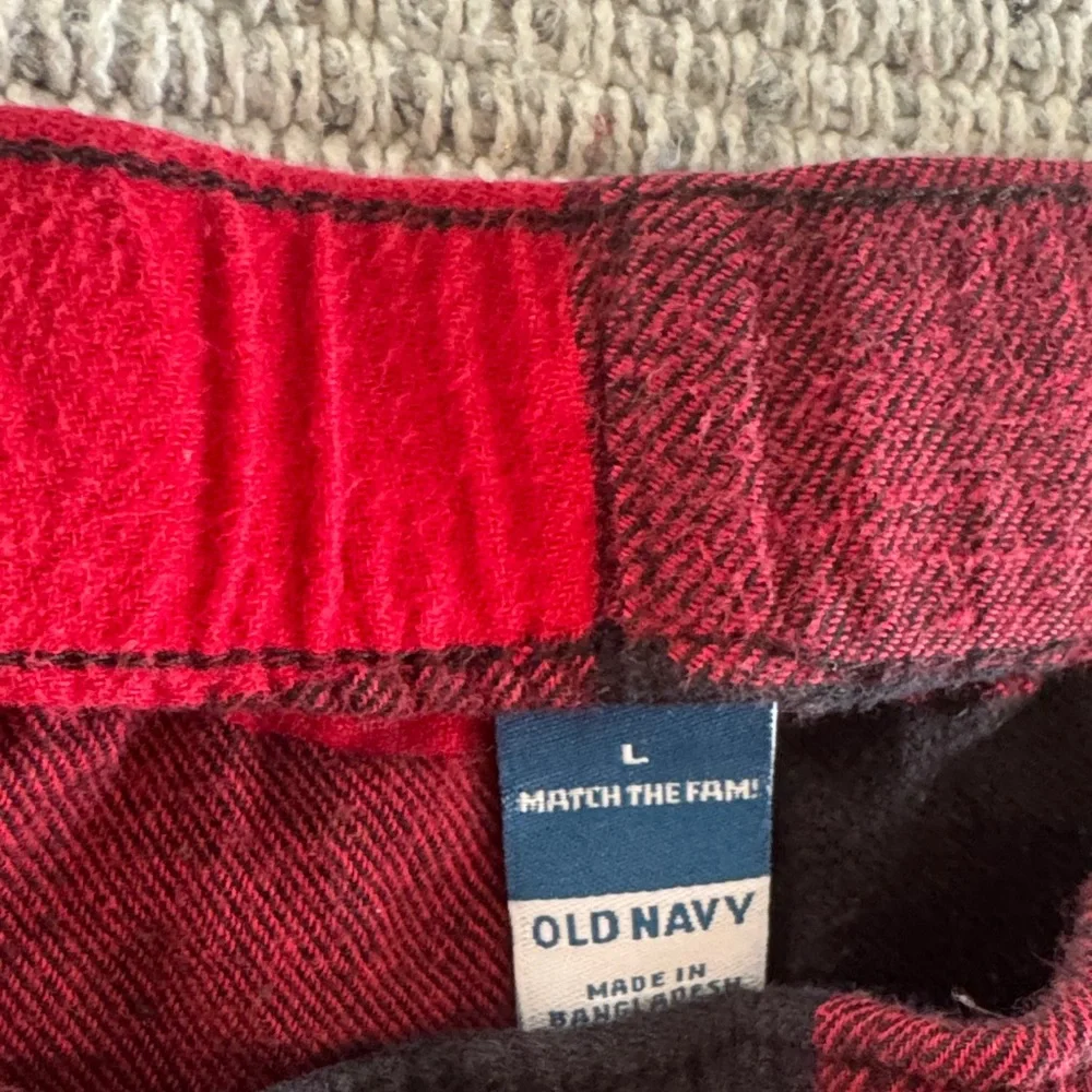 Old Navy Plaid Pajama Bottoms - Red and Black